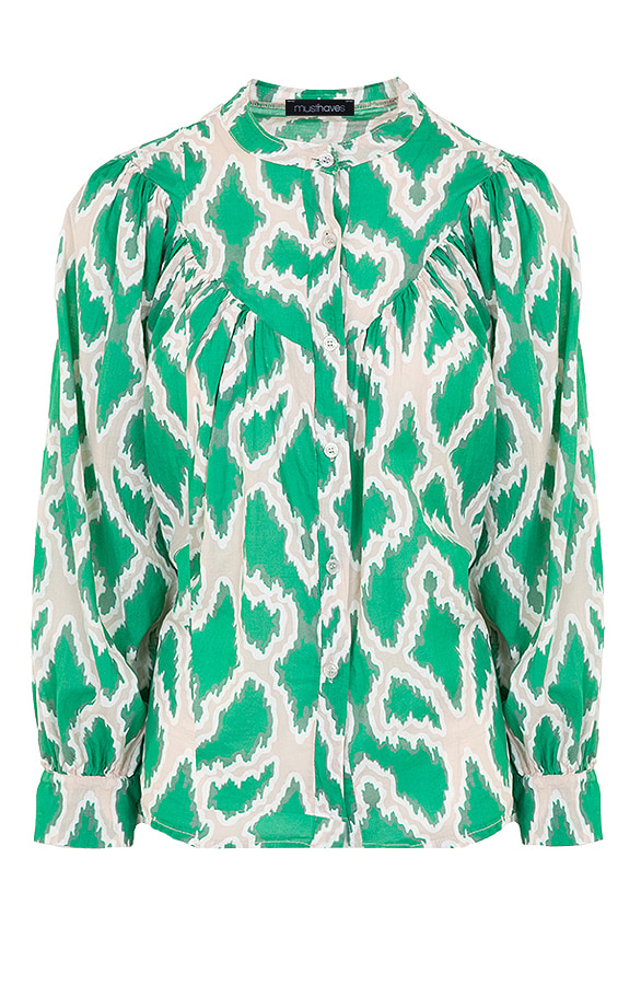 Artistic Oversized A-lijn Blouse Green – shoparchief