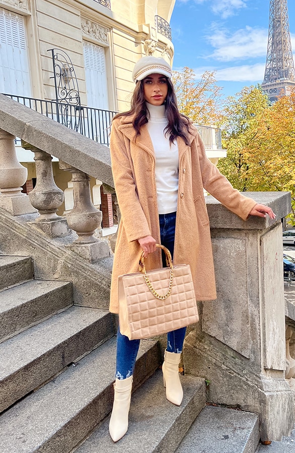 Classy Trenchcoat Camel – shoparchief, foto 3