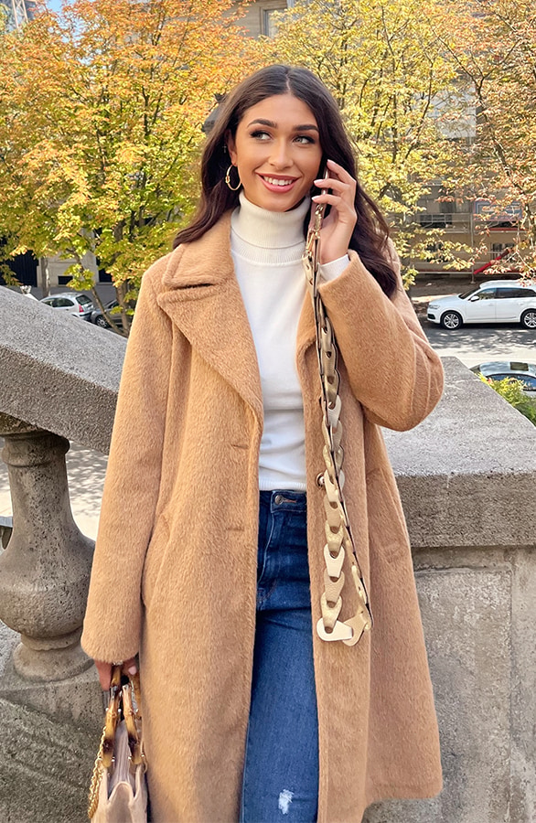 Classy Trenchcoat Camel – shoparchief, foto 6