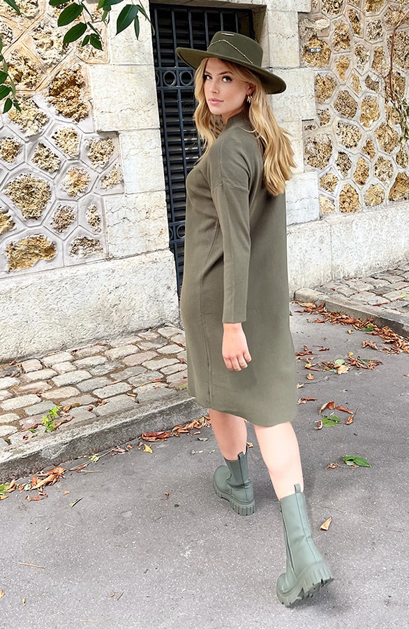 Knitted Dress Army – shoparchief, foto 9