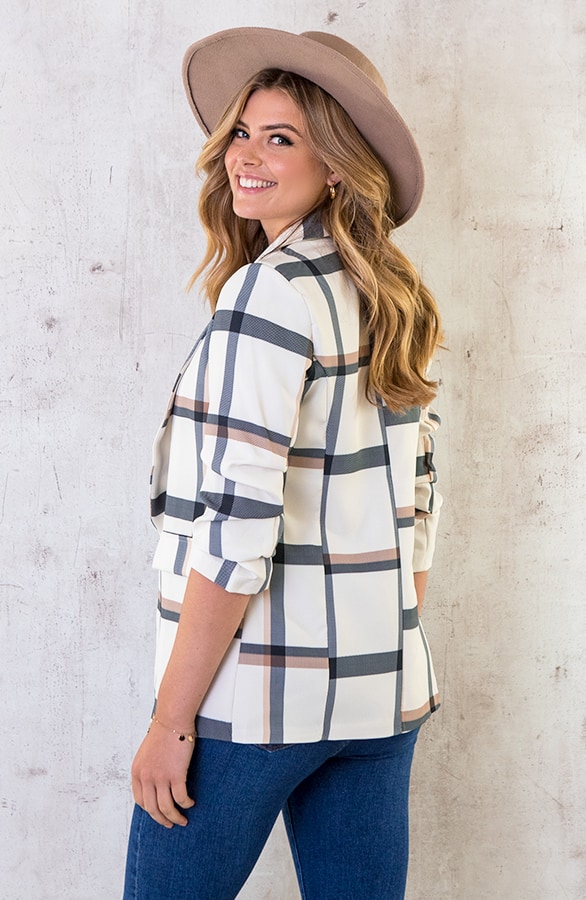 Limited Blazer Geblokt – shoparchief