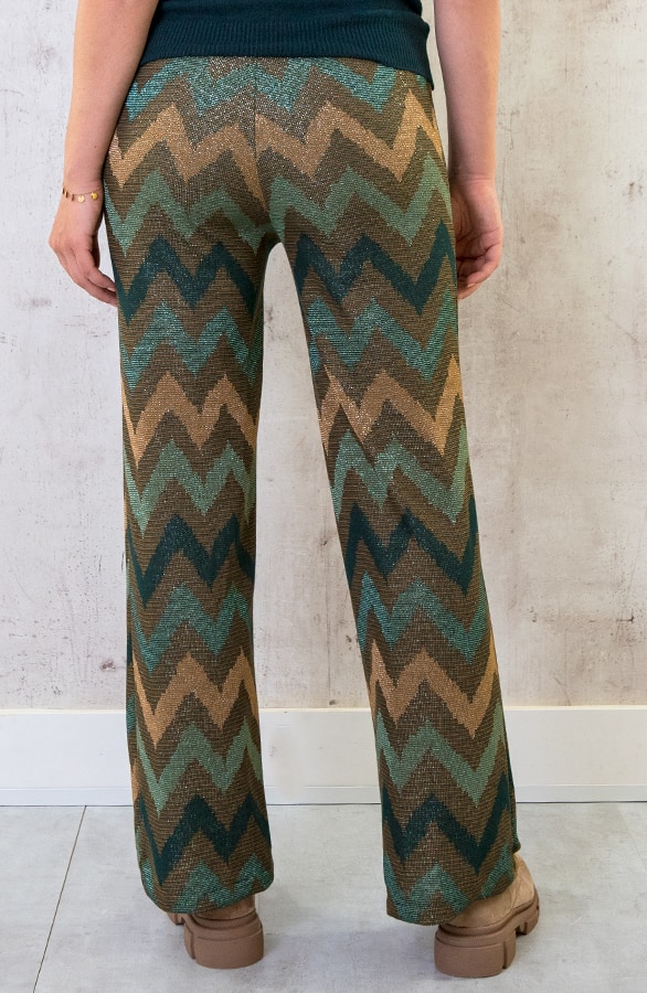 Lurex Pants Smaragd – shoparchief, foto 3