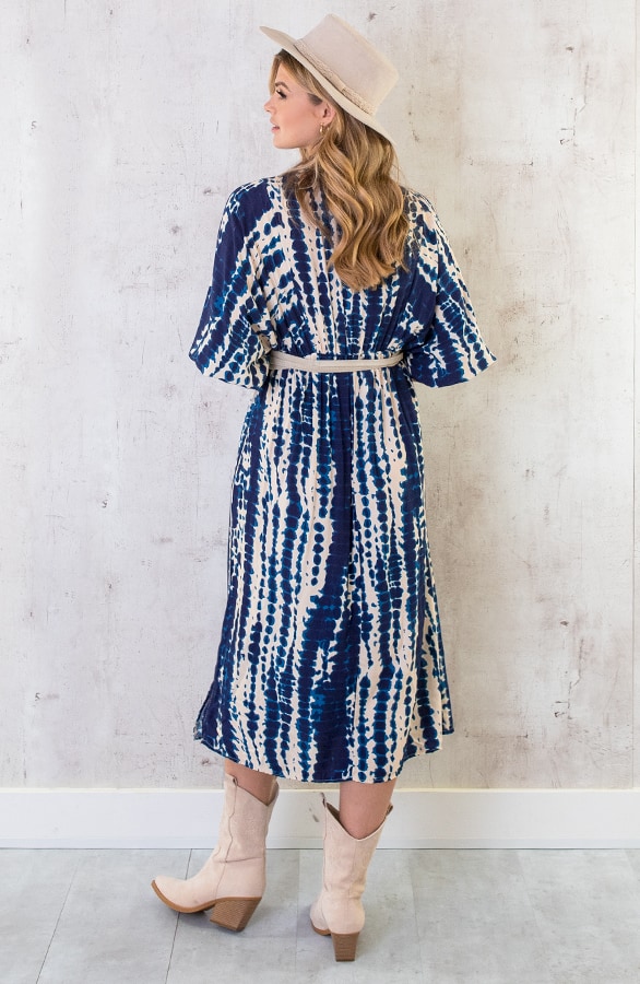 Midi Jurk Met Print Marine – shoparchief, foto 5