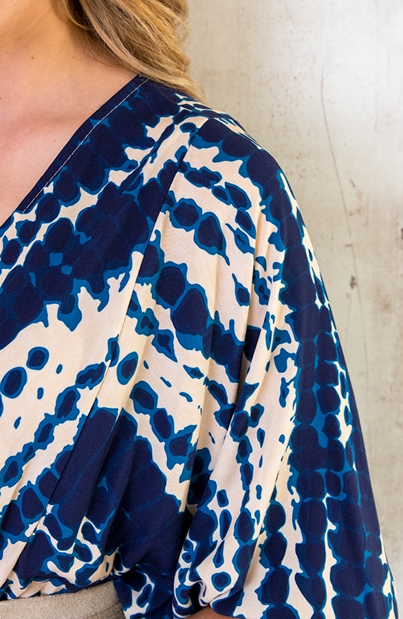 Midi Jurk Met Print Marine – shoparchief, foto 6