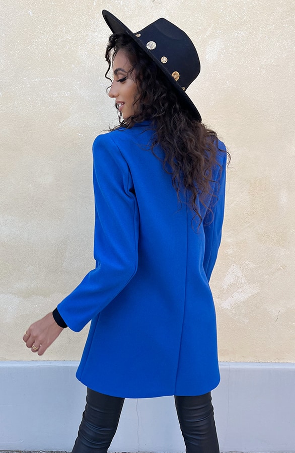 Midi Trenchcoat Royal Blue – shoparchief, foto 8