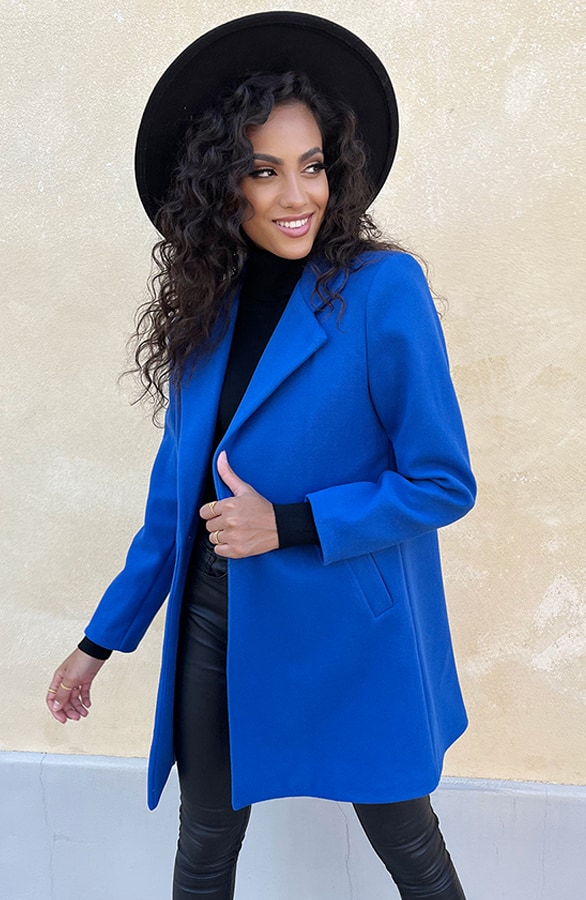 Midi Trenchcoat Royal Blue – shoparchief, foto 6