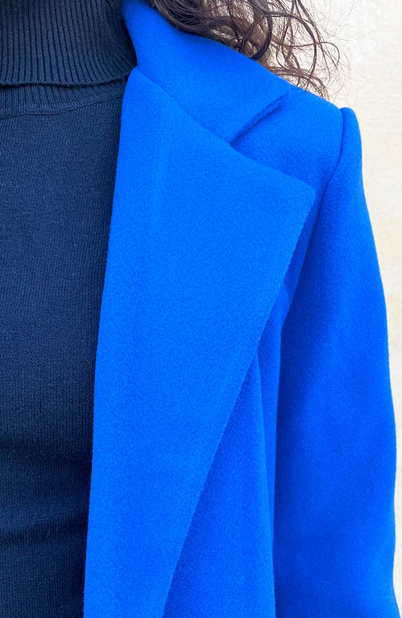 Midi Trenchcoat Royal Blue – shoparchief, foto 9