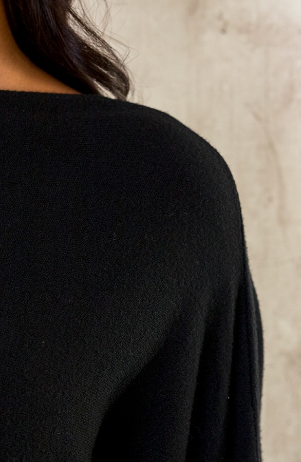 Oversized Soft Pullover Schwarz, Foto 11