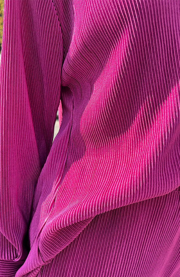Plissé Blouse Magenta – shoparchief, foto 6