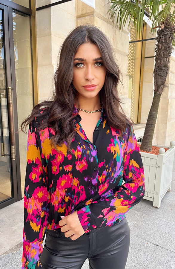 Print Blouse Multicolor – shoparchief, foto 3