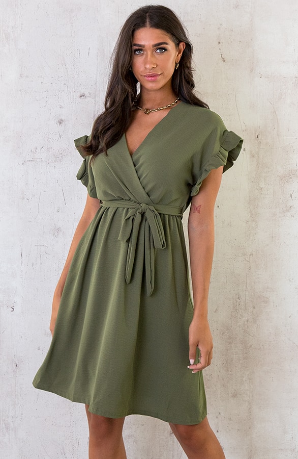 St. Tropez Jurk Legergroen 2.0 – shoparchief
