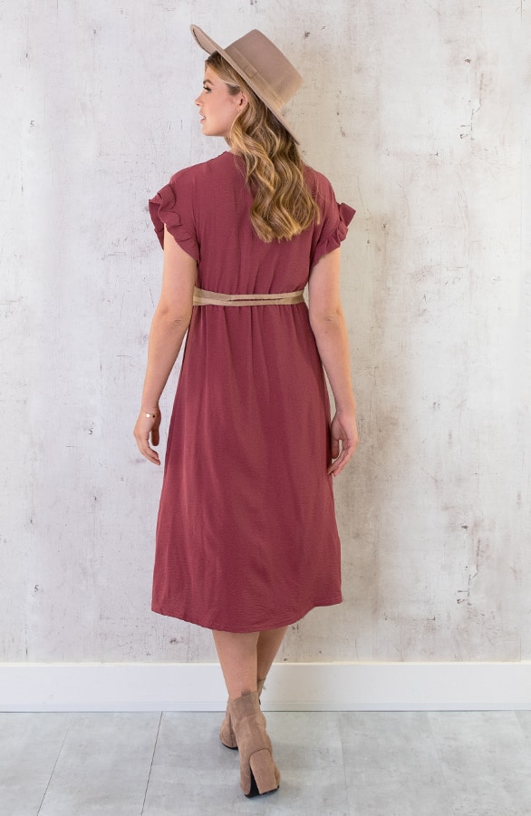 St. Tropez Jurk Midi Dust Roze 2.0 – shoparchief, foto 5