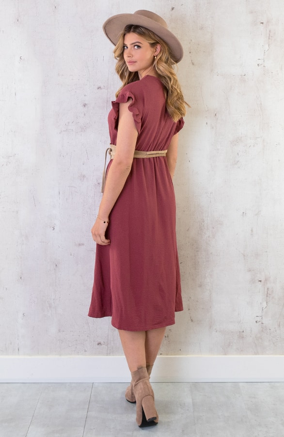 St. Tropez Jurk Midi Dust Roze 2.0 – shoparchief, foto 4