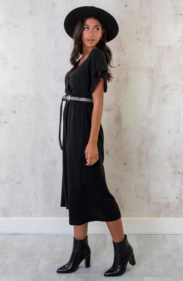 St. Tropez Jurk Midi Zwart 2.0 – shoparchief, foto 4