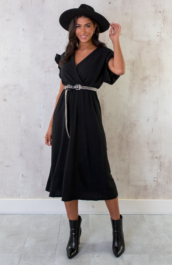 St. Tropez Jurk Midi Zwart 2.0 – shoparchief