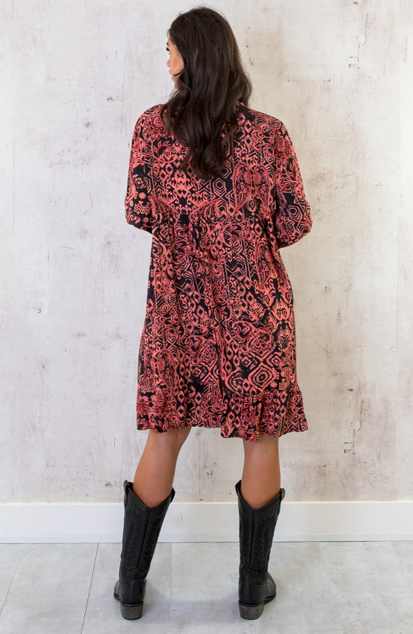 Tuniek Print Zwart Koraal – shoparchief, foto 5