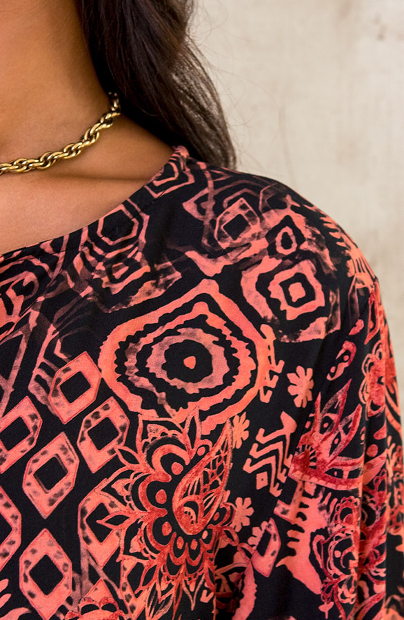 Tuniek Print Zwart Koraal – shoparchief, foto 6