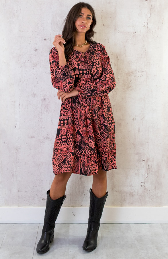 Tuniek Print Zwart Koraal – shoparchief, foto 2