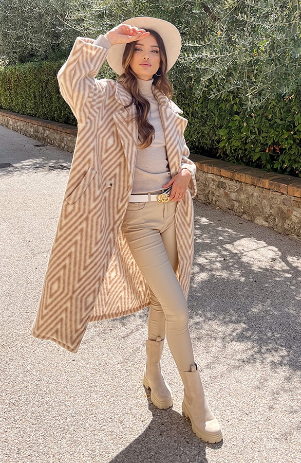 Woven Jas Zigzag Beige – shoparchief, foto 10