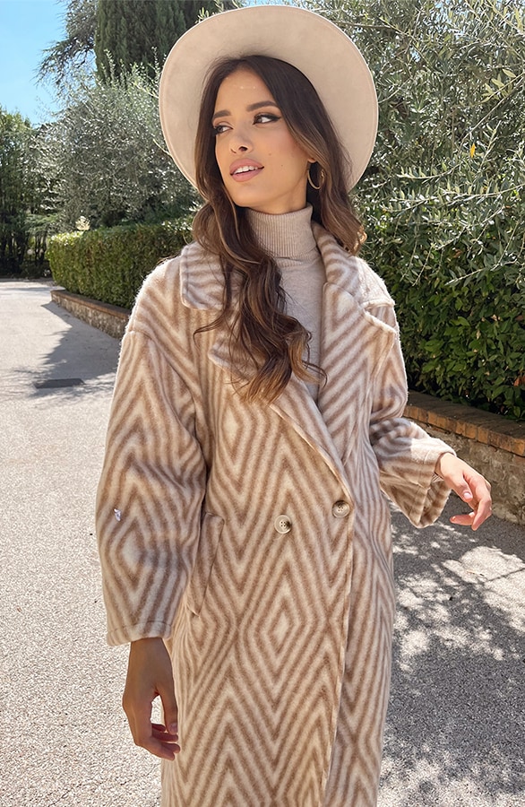 Woven Jas Zigzag Beige – shoparchief, foto 7