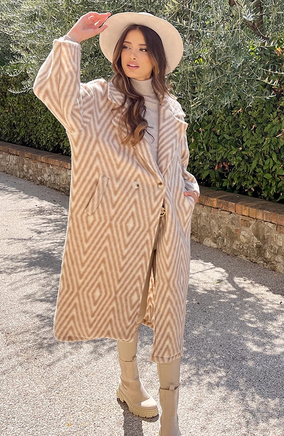 Woven Jas Zigzag Beige – shoparchief, foto 8