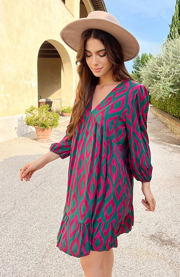 Aztec Tuniek Groen Roze – shoparchief, foto 6