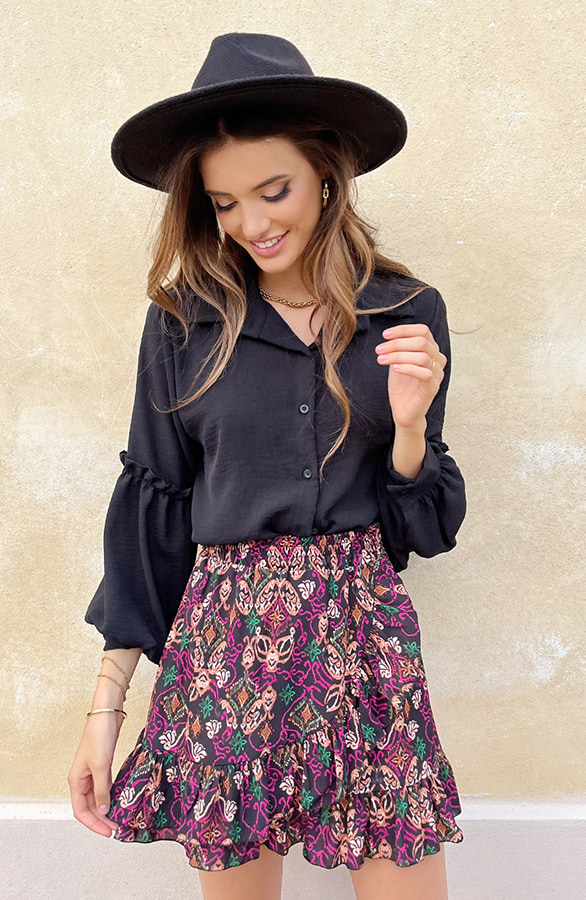 Overslag Print Skirt Multicolor – shoparchief, foto 8