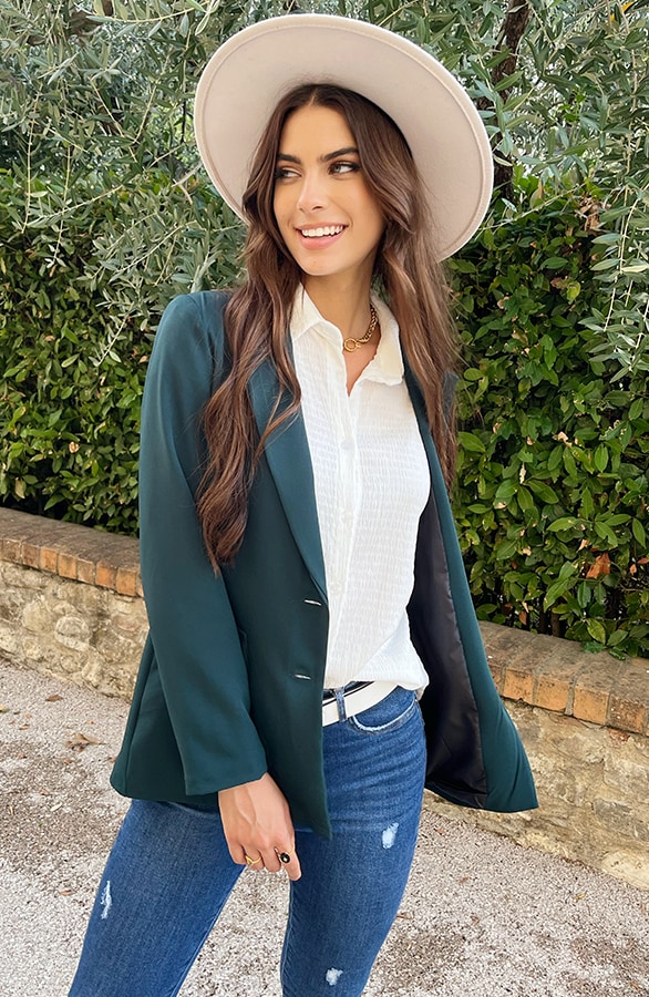 Classic Blazer Smaragd – shoparchief, foto 6