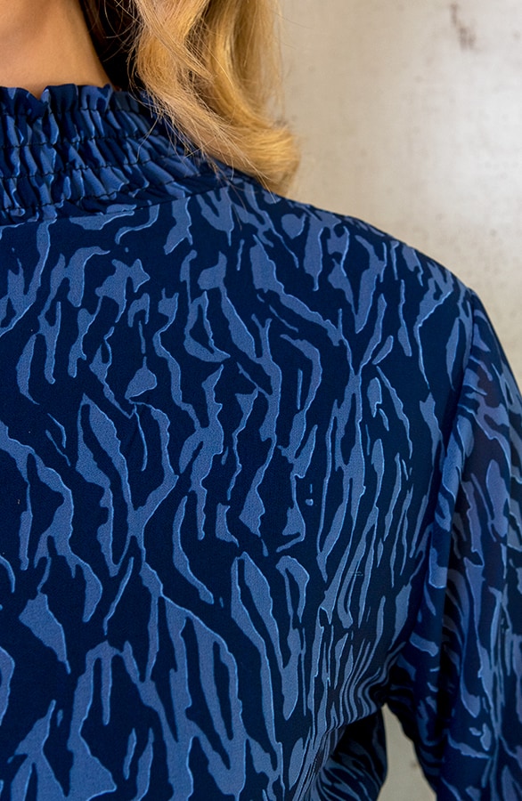 Col Jurk Zebra Blauw – shoparchief, foto 8