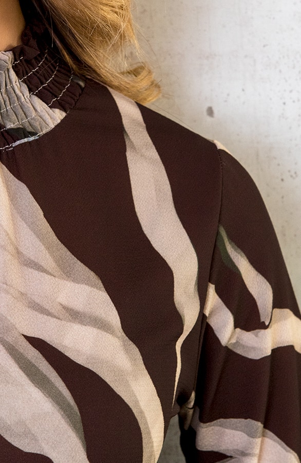 Overslag Col Jurk Zebra Choco – shoparchief, foto 7