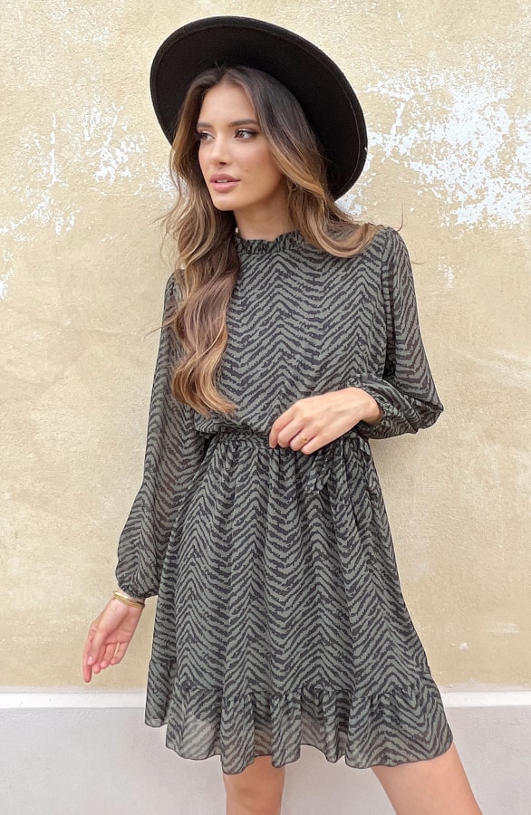 Exclusive Print Dress Army – shoparchief
