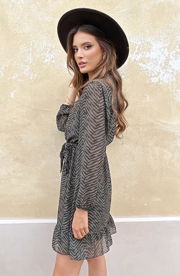 Exclusive Print Dress Army – shoparchief, foto 3