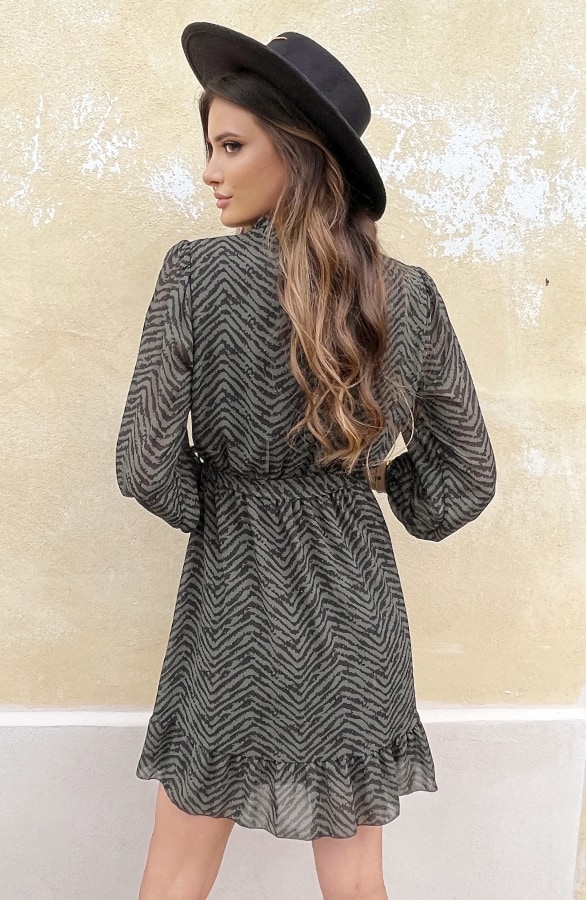 Exclusive Print Dress Army – shoparchief, foto 5