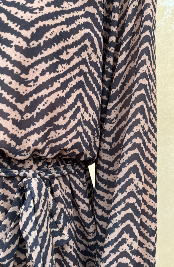 Exclusive Print Dress Camel – shoparchief, foto 10