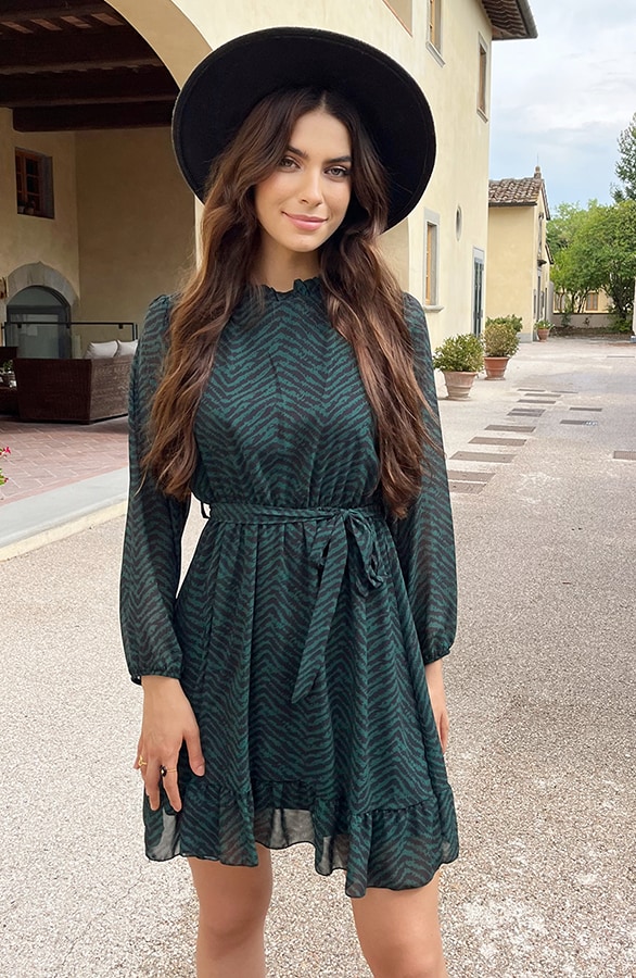 Exclusive Print Dress Smaragd – shoparchief, foto 11