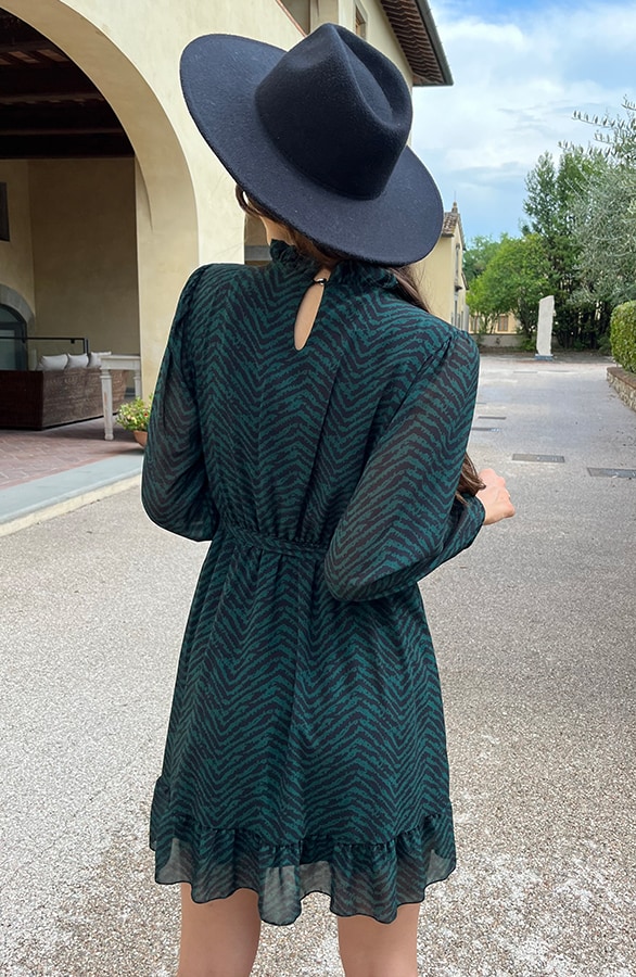 Exclusive Print Dress Smaragd – shoparchief, foto 8