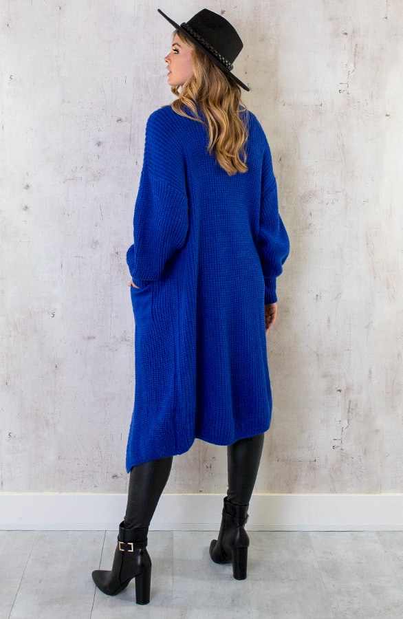 Gebreid Vest Met Zakken Kobalt 2.0 – shoparchief, foto 7