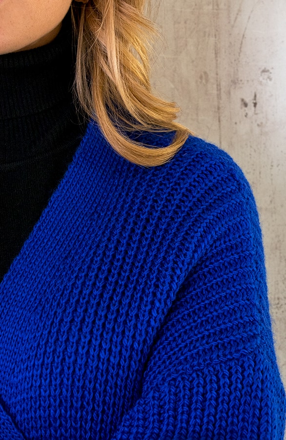 Gebreid Vest Met Zakken Kobalt 2.0 – shoparchief, foto 8