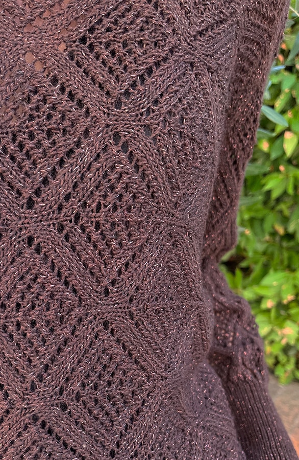 Gehaakte Lurex Top Longsleeve Choco – shoparchief, foto 8