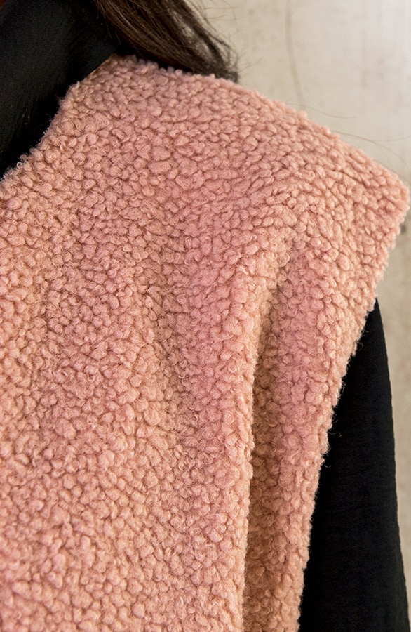 Gilet Pocket Teddy Pastel Roze – shoparchief, foto 8