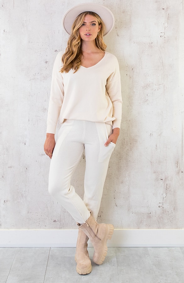 Joggingbroek Met Zakken Beige – shoparchief, foto 5
