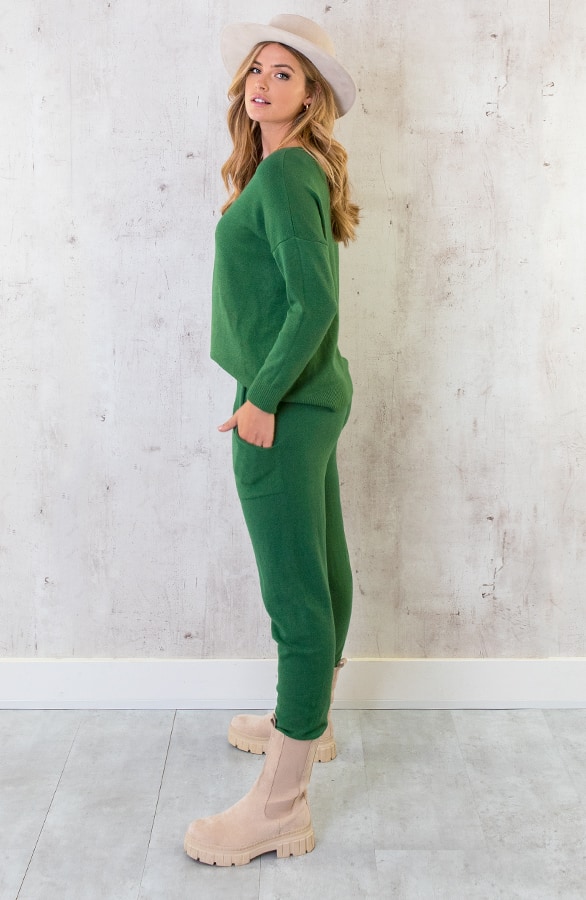 Joggingtrui Met V-hals Groen – shoparchief, foto 9