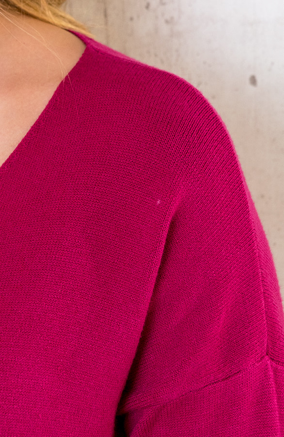 Joggingtrui Met V-hals Magenta – shoparchief, foto 7