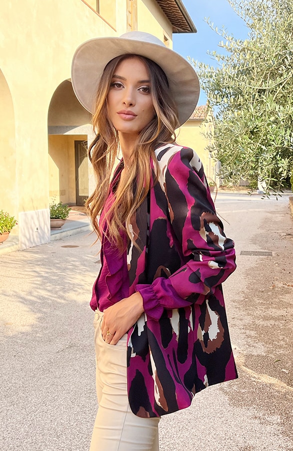 Limited Blazer Panterprint Magenta – shoparchief, foto 5
