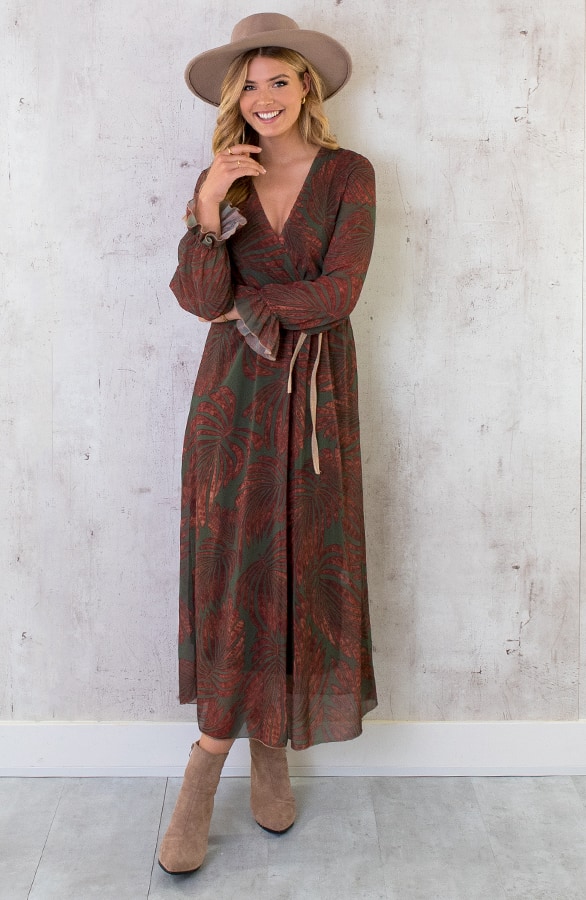 Maxi Jurk Leaves Army – shoparchief, foto 3
