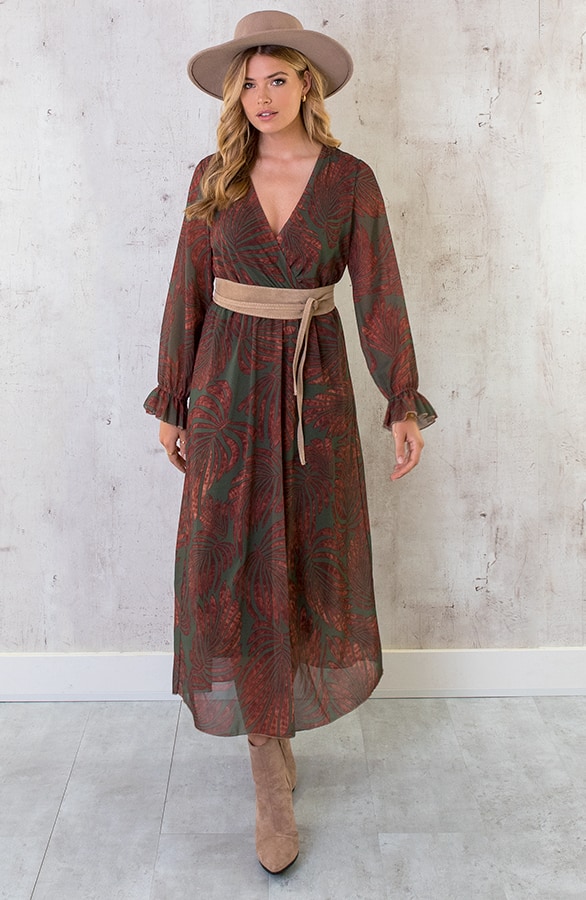 Maxi Jurk Leaves Army – shoparchief, foto 7