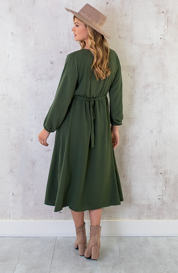 Midi Pocket Dress Army – shoparchief, foto 11
