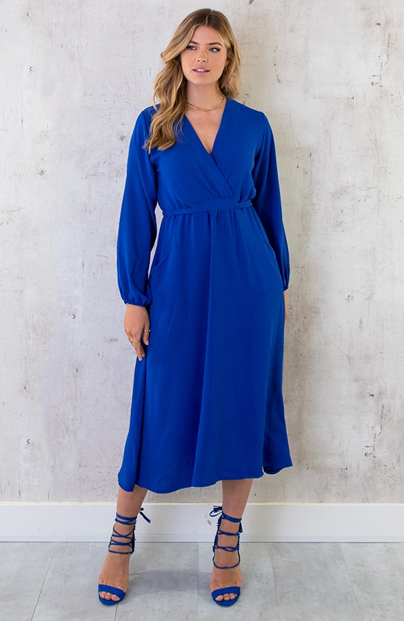 Midi Pocket Dress Kobalt – shoparchief, foto 3