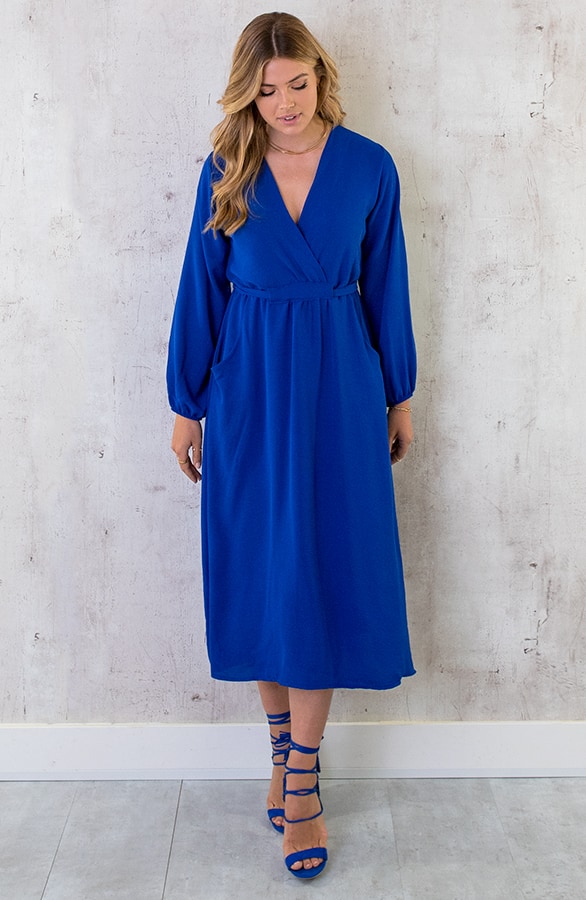 Midi Pocket Dress Kobalt – shoparchief, foto 6