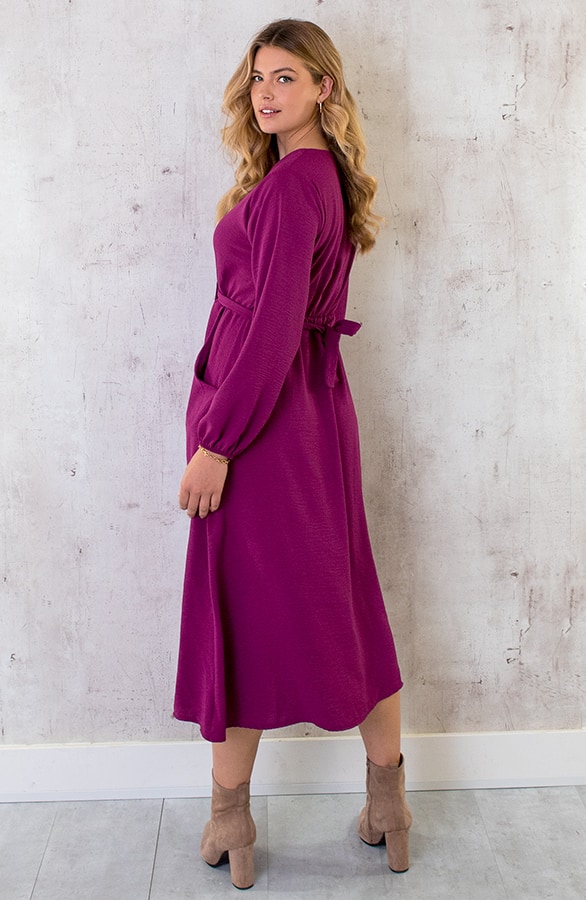 Midi Pocket Dress Magenta – shoparchief, foto 10